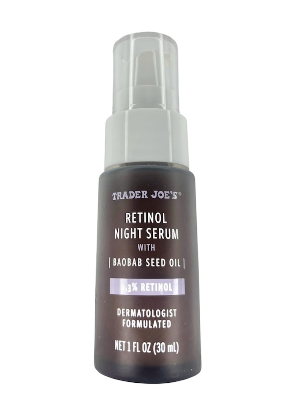 Trader Joe’s Retinol Night Serum 0.3% Retinol 1 oz NEW - Picture 2 of 4